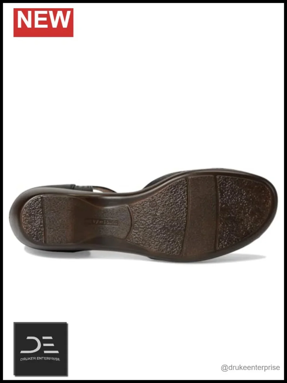 Perforated Leather Mary Jane Wedge Pump with Hook-and-Loop Strap